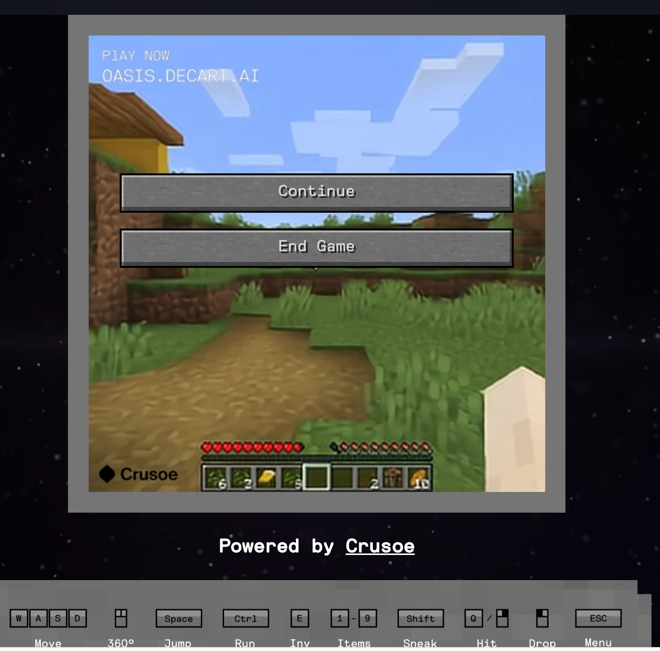 Screenshot of Oasis Gameplay